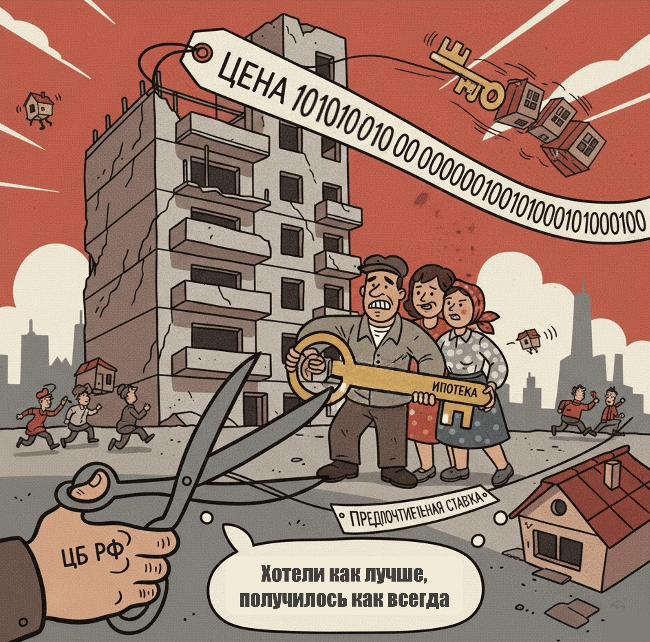  «Золотой ключ» льготной ипотеки оказался слишком тяжелым для тех, кому он предназначался.»